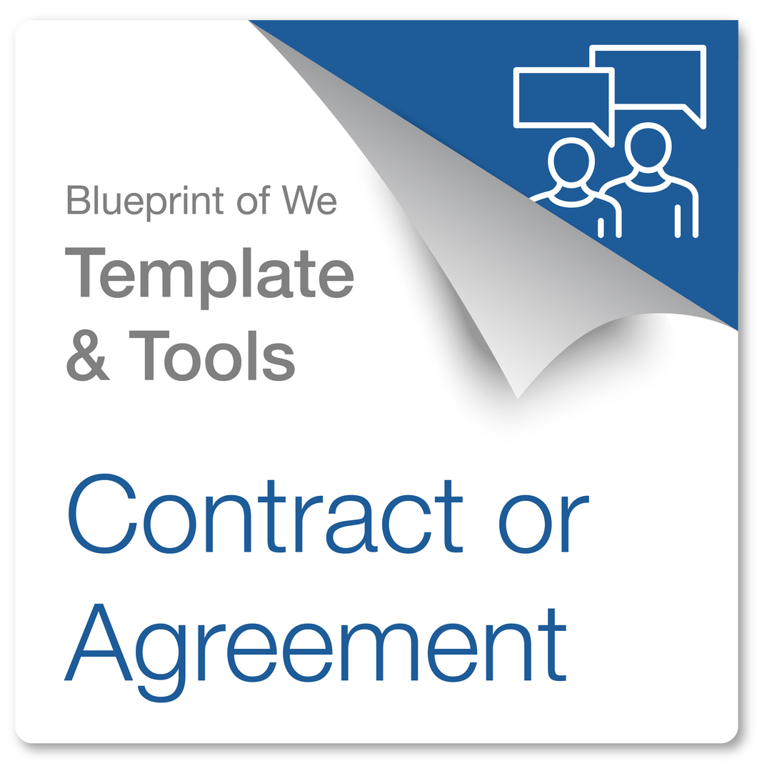 Contract or Agreement: Blueprint of We Template & Collaborative Awareness Coaching